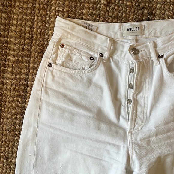 Agolde ‘90s jeans in white out - Picture 5 of 7